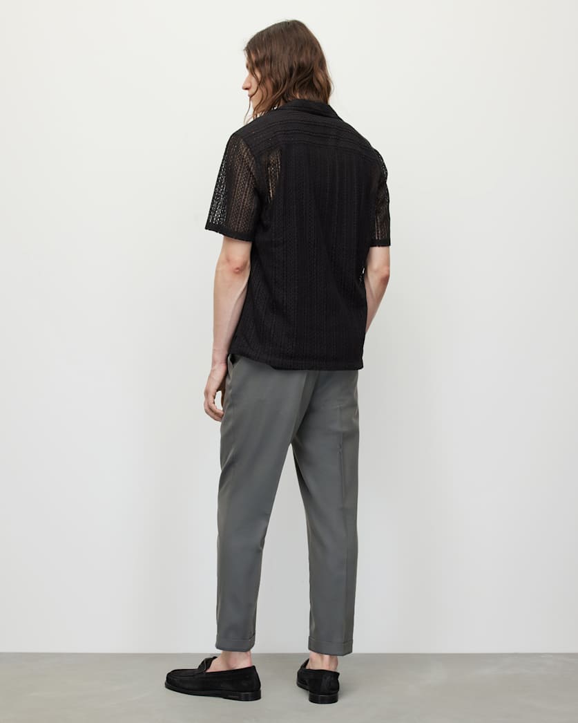 Tallis Slim Fit Cropped Trousers