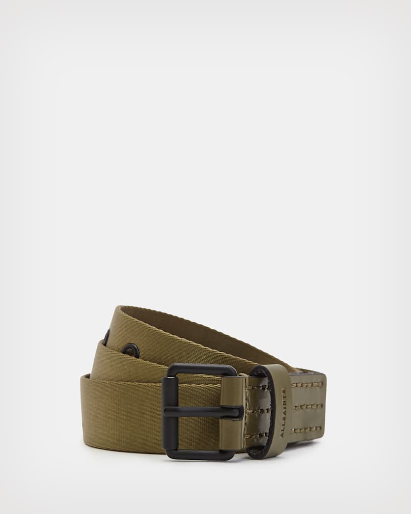 Jesse Webbing Leather Belt