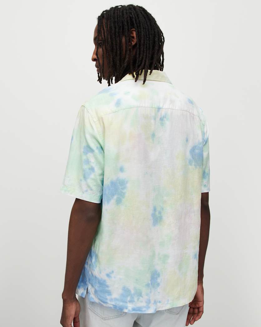 Pilar Tie Dye Linen Blend Shirt