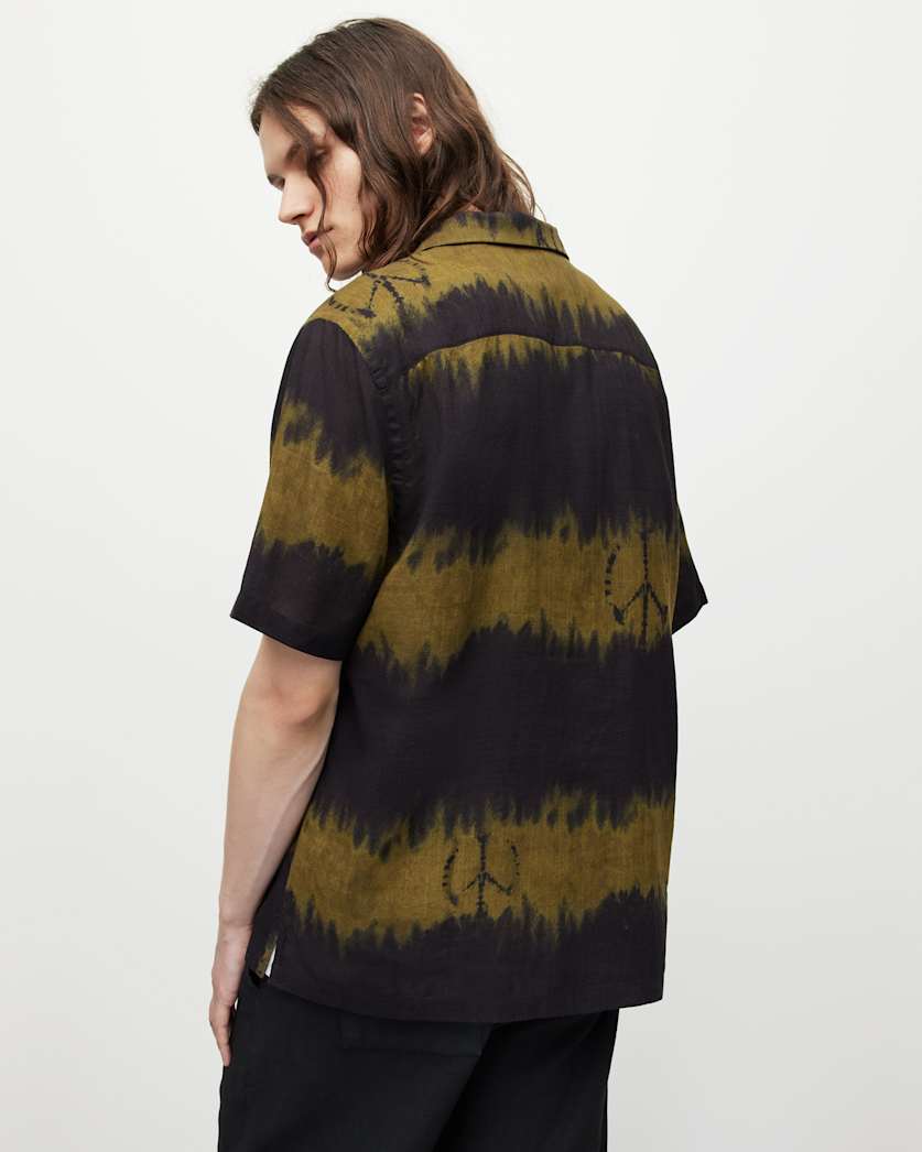 Disarm Linen Blend Tie Dye Shirt
