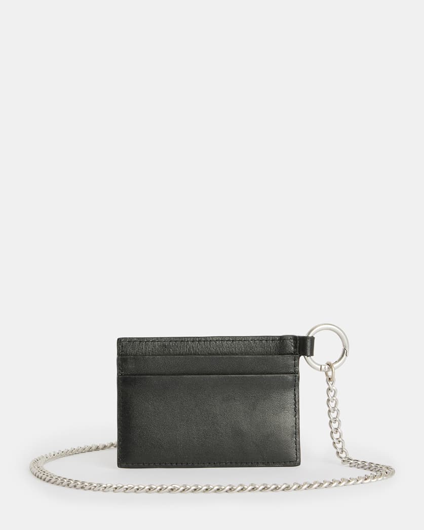 Makoto Chain Leather Cardholder Wallet