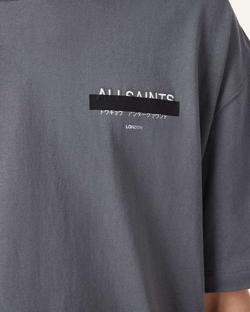 Redact Oversized Embroidered Logo T-Shirt