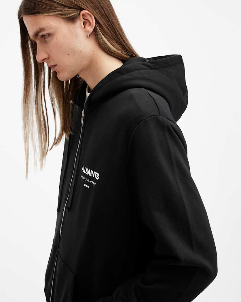 Underground Zip Logo Hoodie