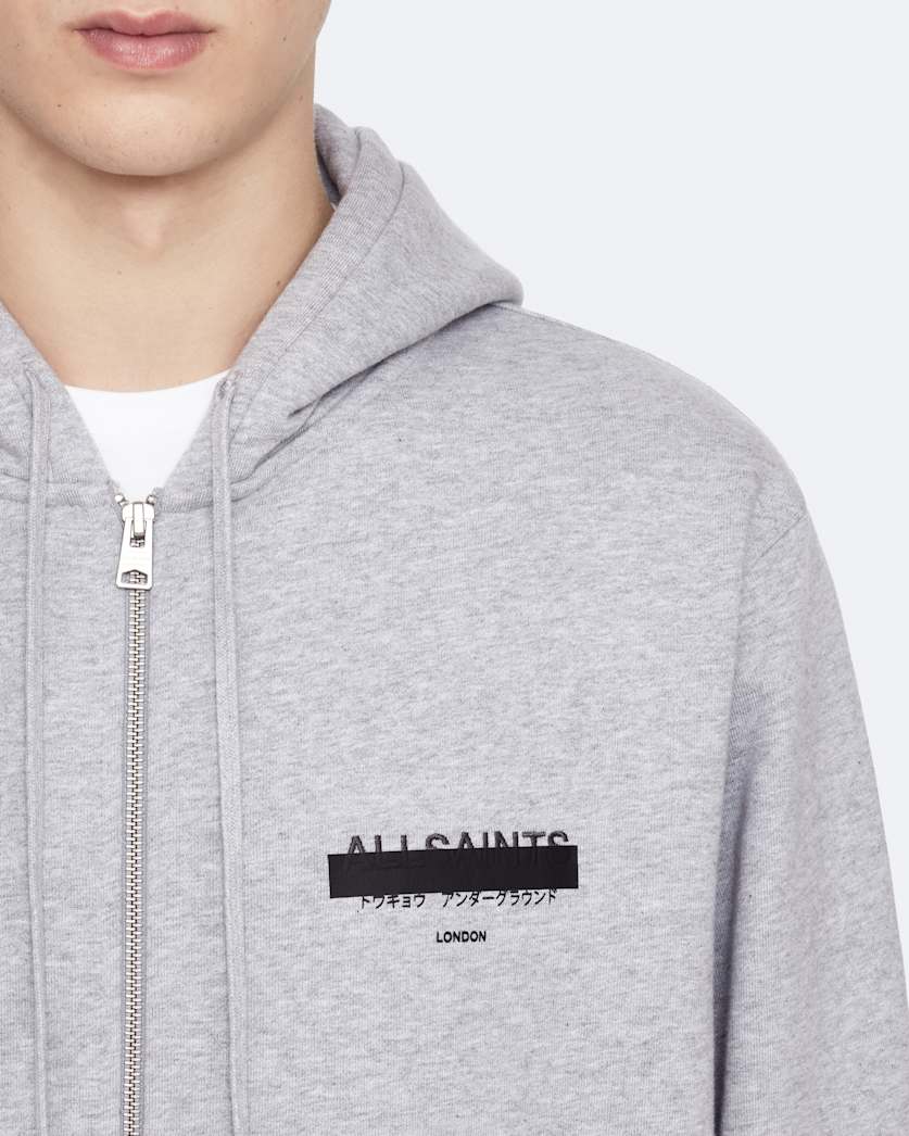 Redact Oversized Zip-Up Hoodie