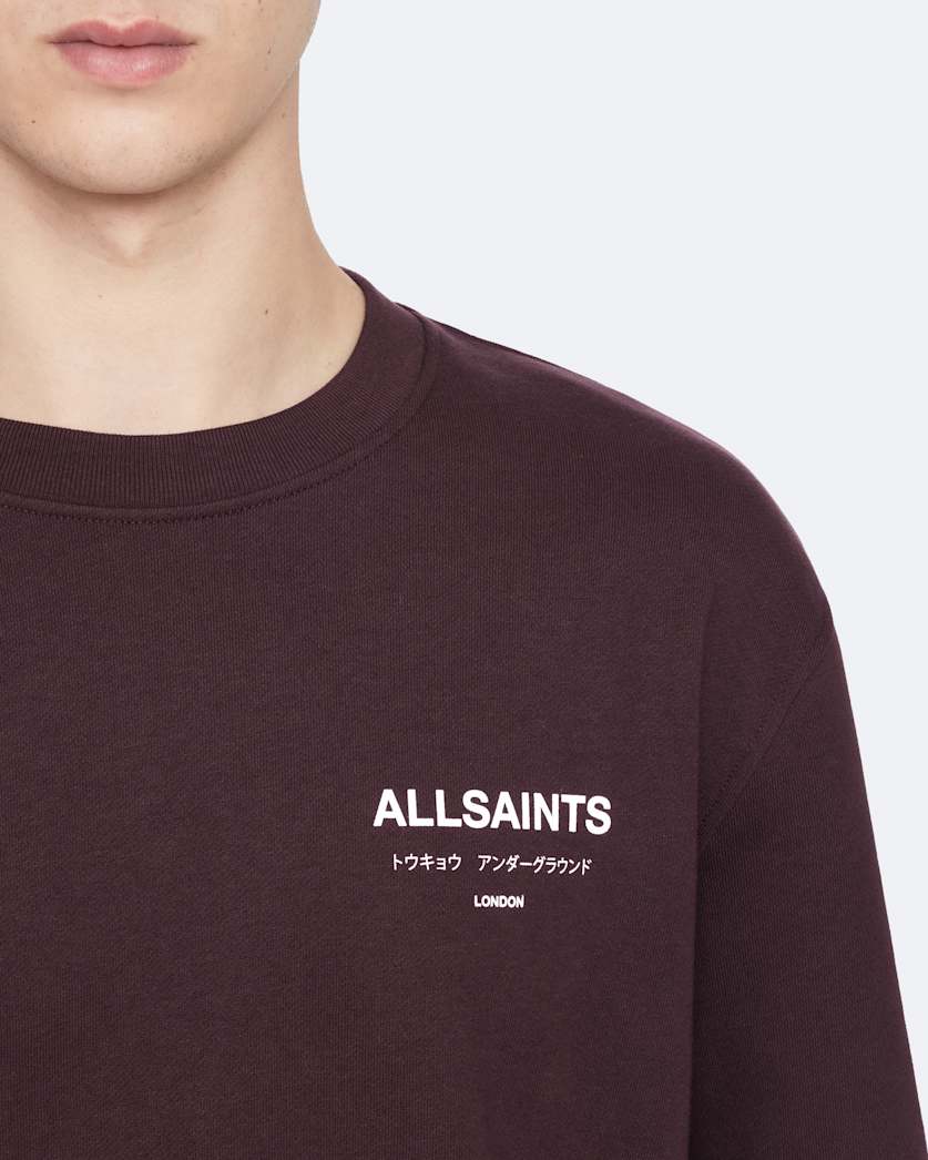 Underground Relaxed Fit Crew Neck Sweatshirt