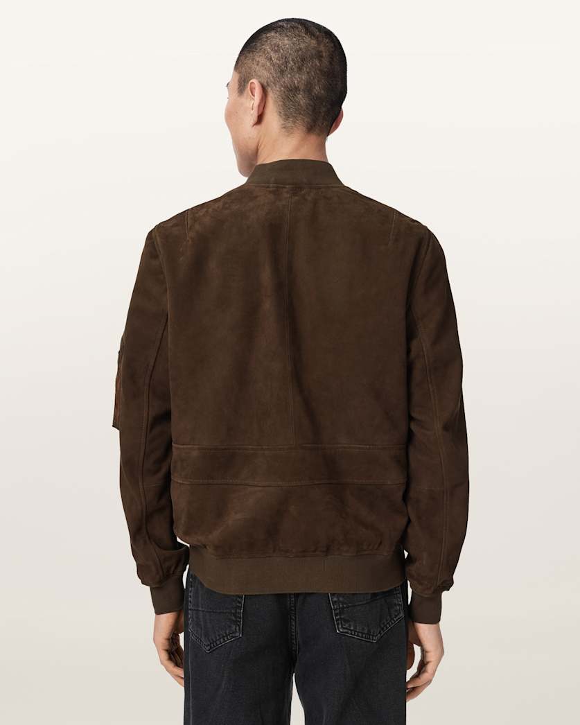 Rokko Relaxed Suede Bomber Jacket