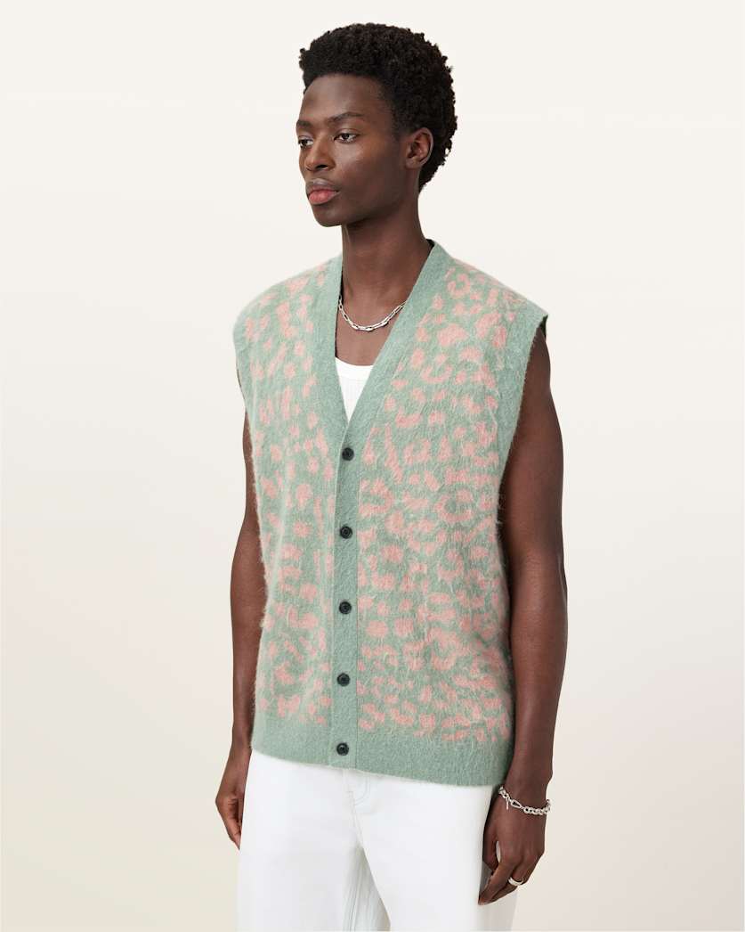 Serge Leopard Jacquard Vest