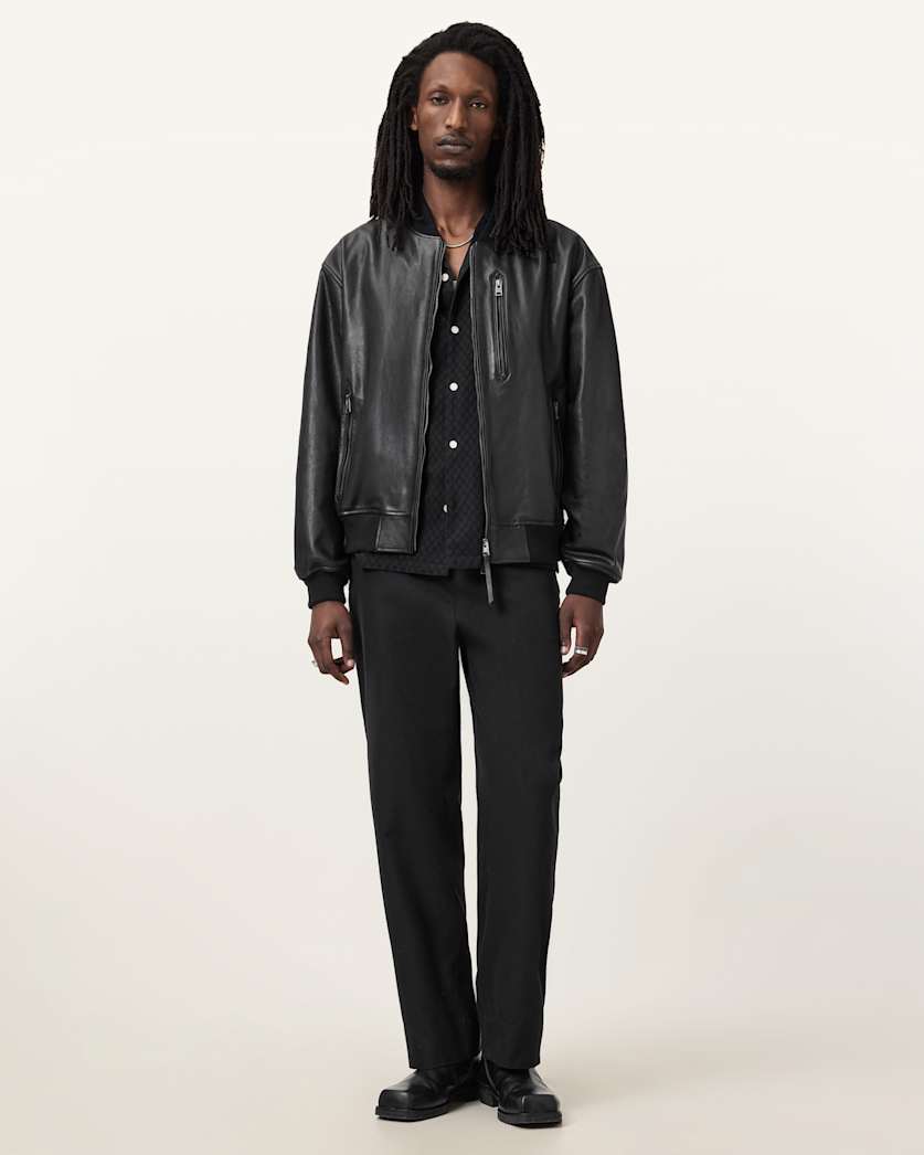 Kino Oversized Leather Bomber