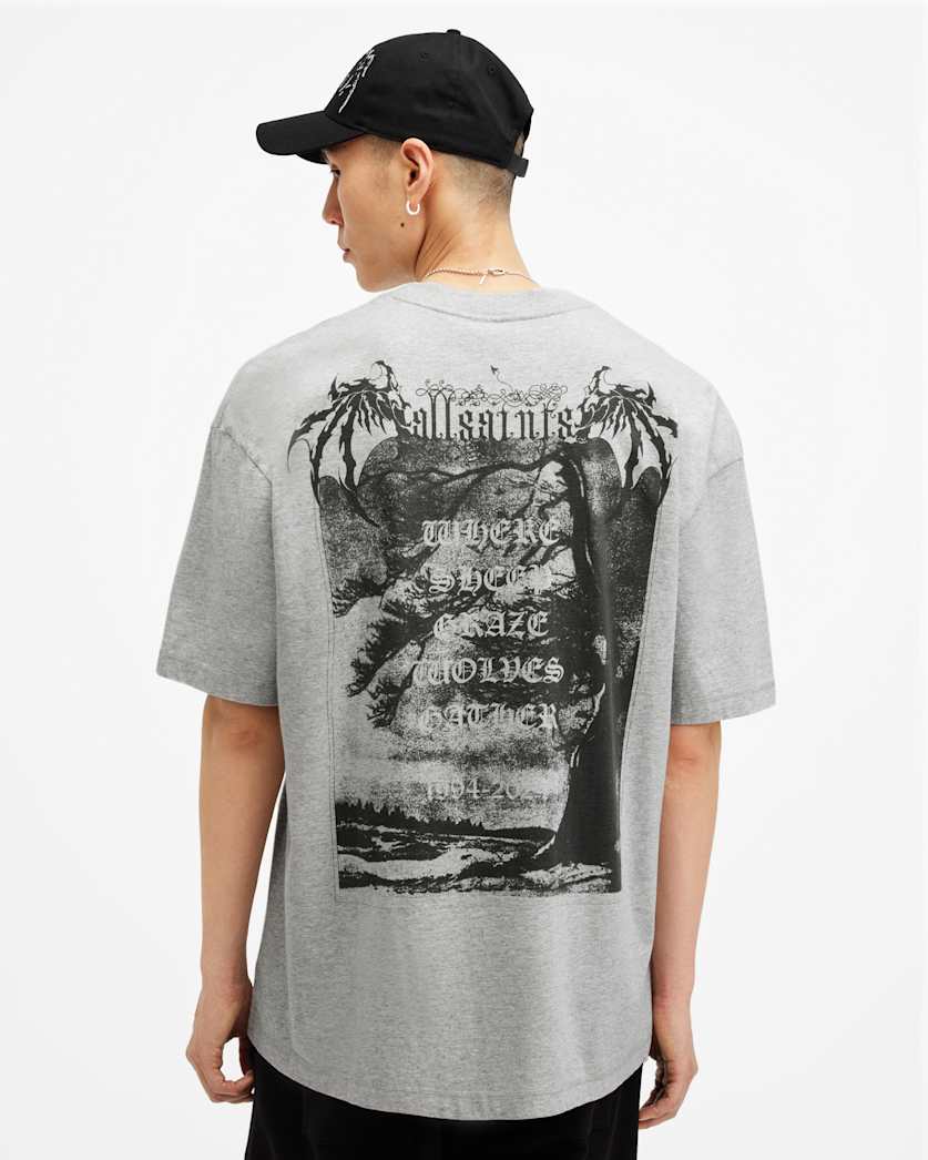 Angelic Oversized Gothic Logo T-Shirt