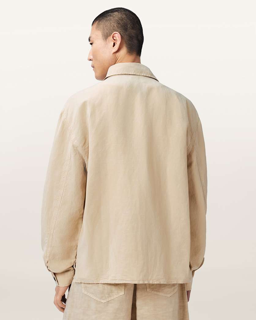 Korten Linen Blend Relaxed Fit Shacket