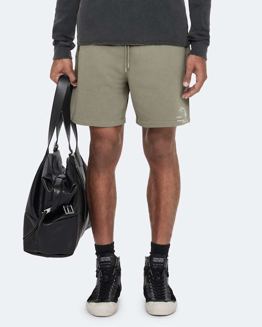 Logo cotton sweatshorts