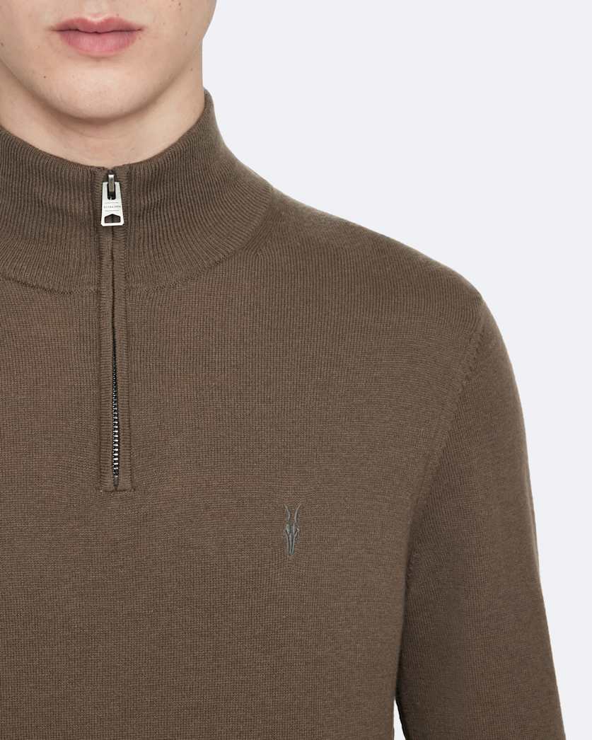 Kilburn Zip Funnel Neck Ramskull Jumper