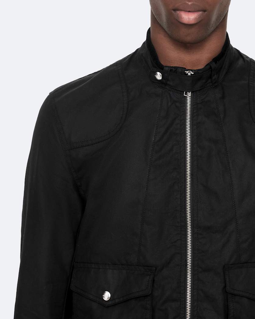 Kirk Waxed Cotton Racer Jacket