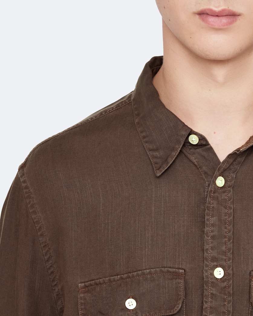 Regular-fit tencel shirt with pockets