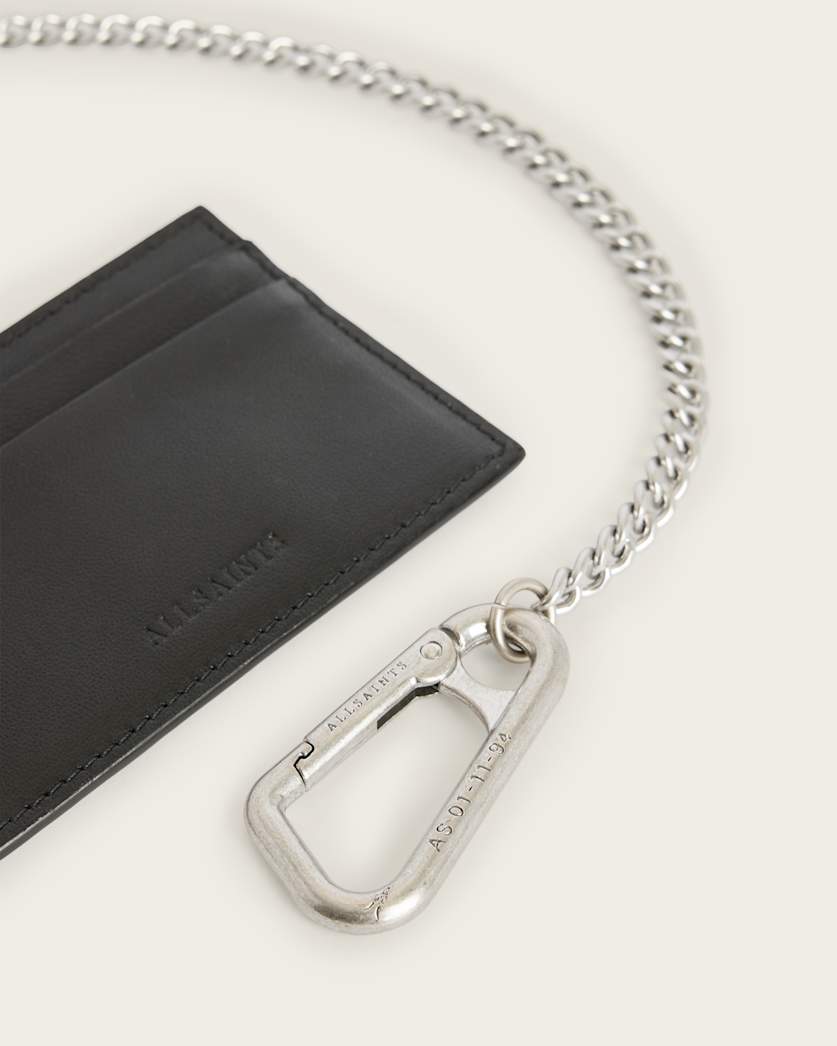 Makoto Chain Leather Cardholder Wallet