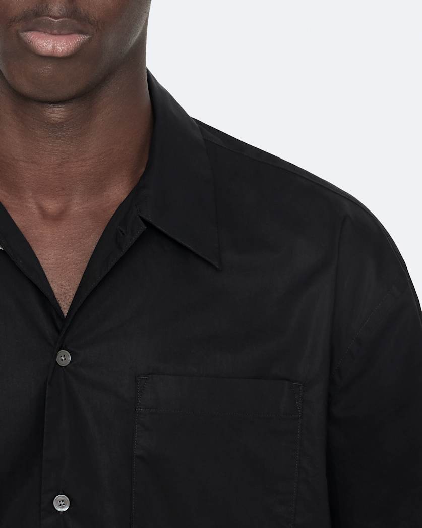 Oversized cotton poplin shirt