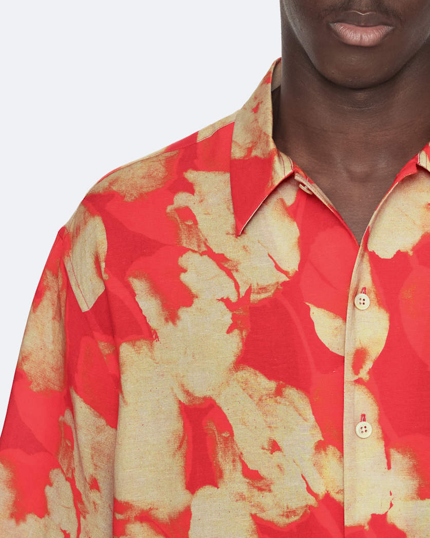 Tulip Oversized Viscose Floral Shirt