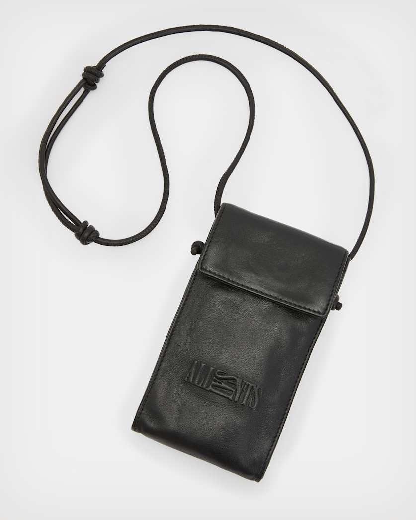 Oppose Embossed Leather Phone Pouch