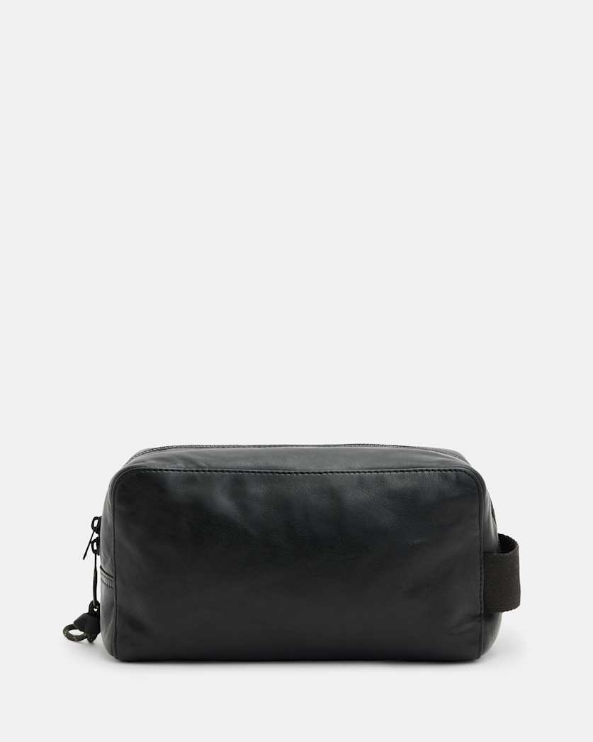 Kobe Leather Logo Printed Wash Bag