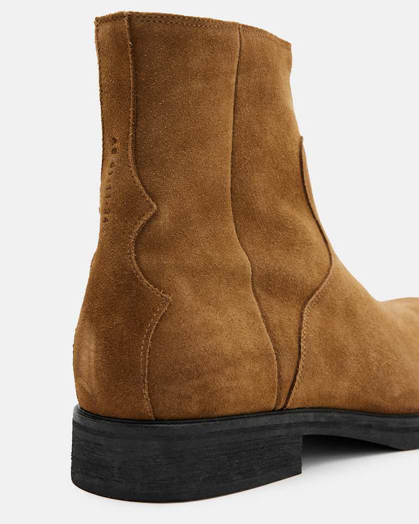 Lang Suede Zip Up Boots