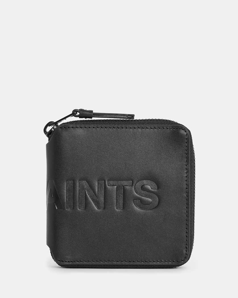 Clymer Logo Print Leather Wallet