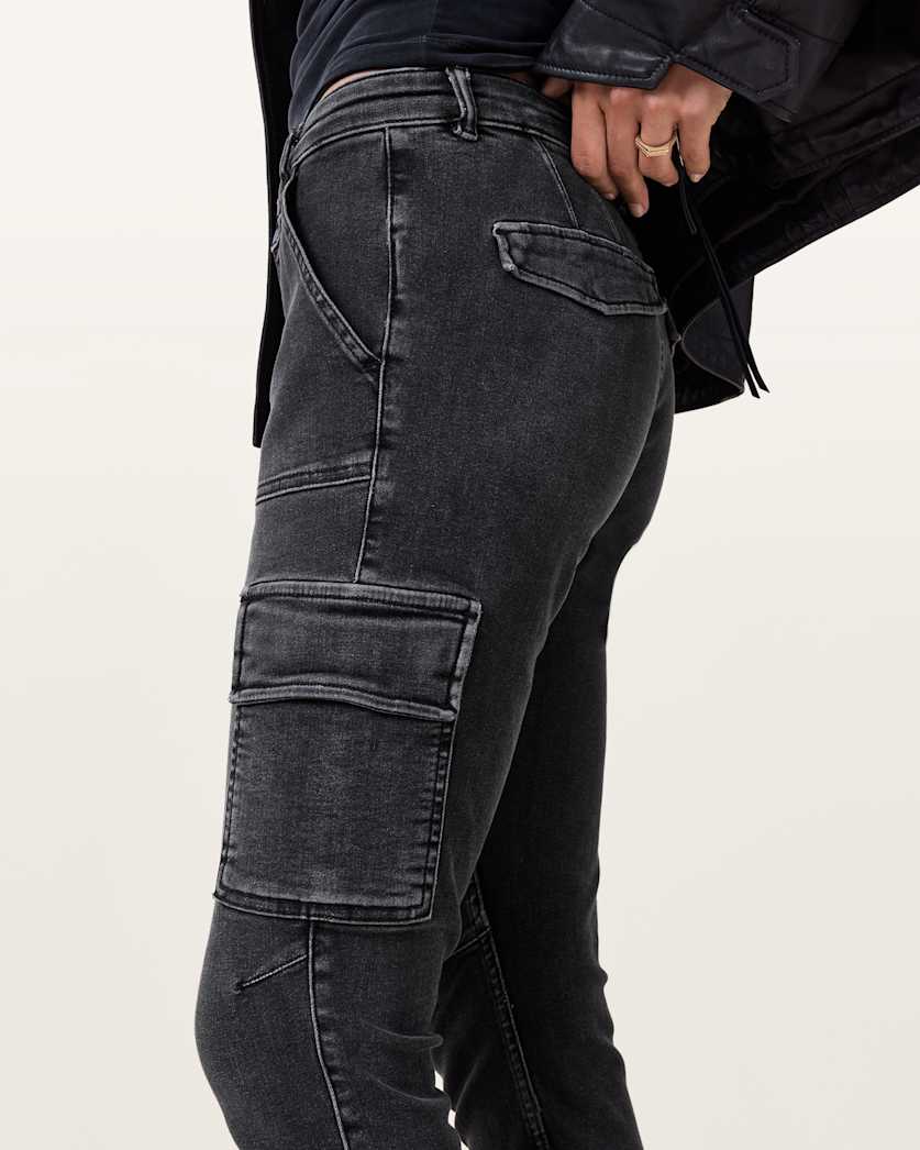 Duran Skinny Denim Cargo Jeans