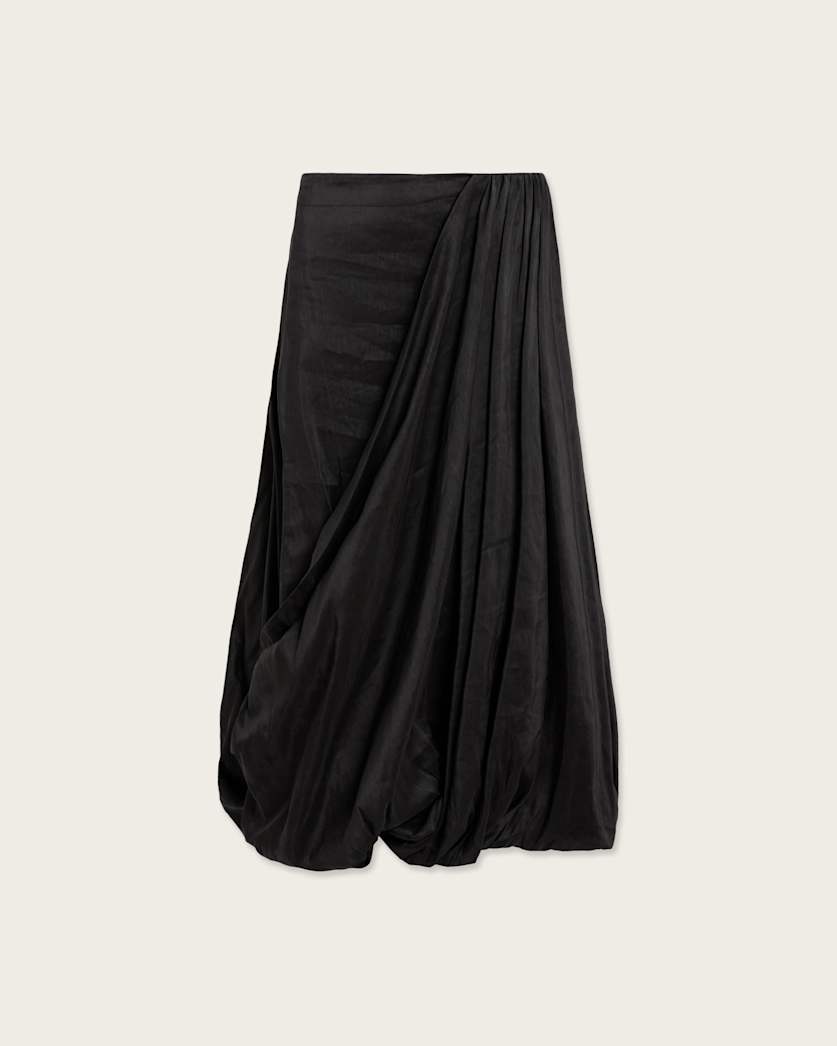 Nia Draped Midi Skirt