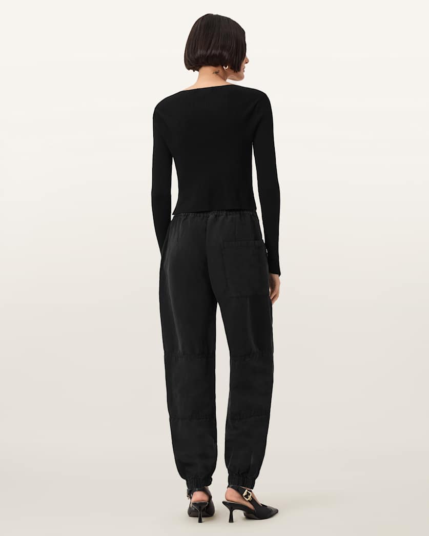 Val Cargo Linen Blend Trousers