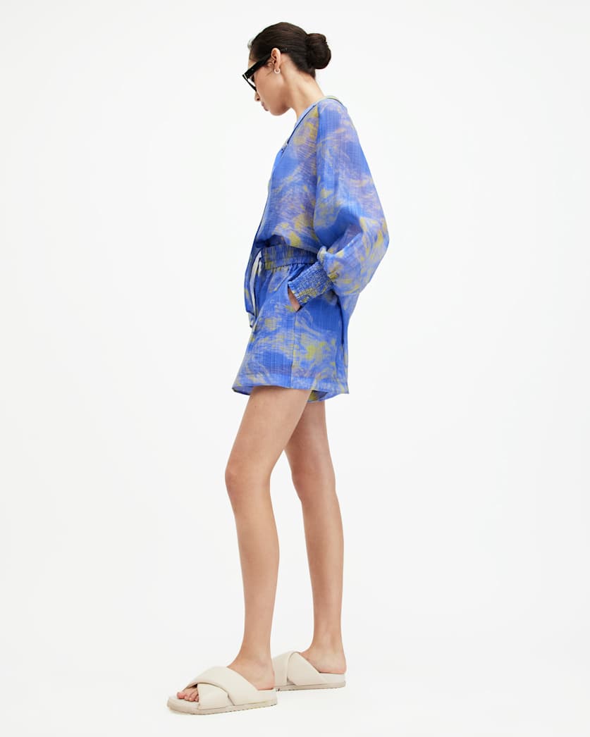 Isla Relaxed Fit Inspiral Print Shorts