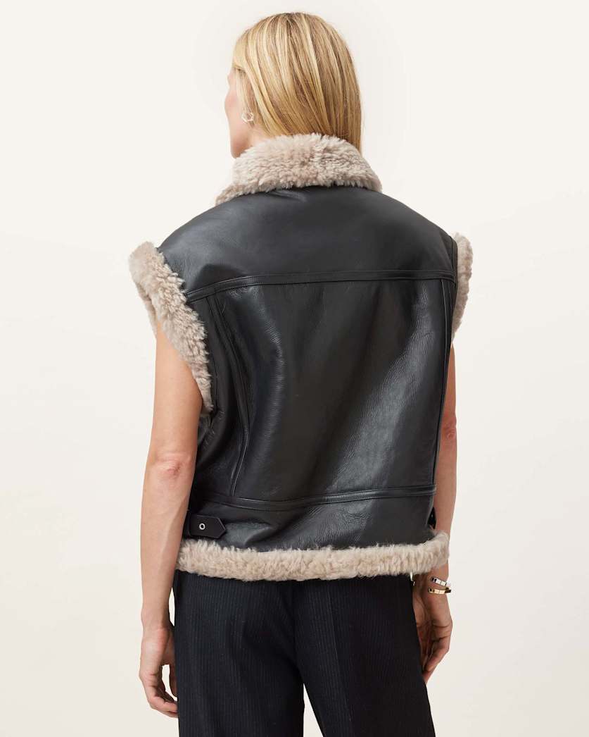 Zep Sleeveless Shearling Gilet