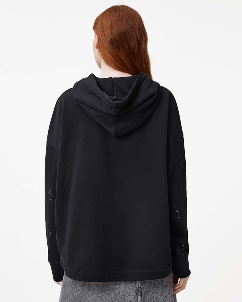 Etie Embellished Rose Hoodie