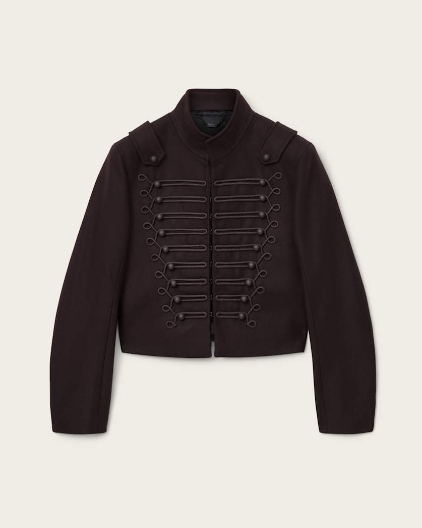 Rummy Cropped Wool Blend Jacket