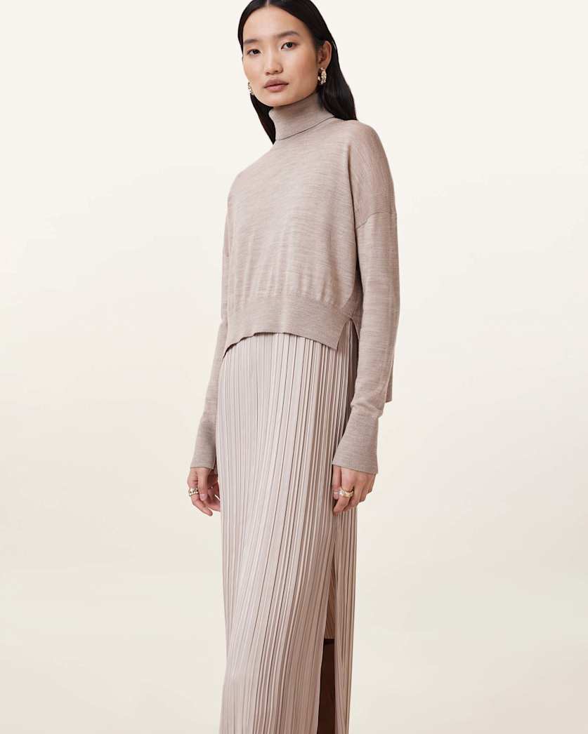 Vittoria 2-In-1 Pleated Midi Dress