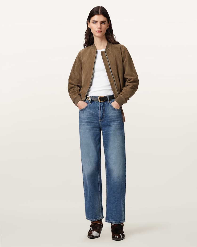 Orten Suede Bomber Jacket