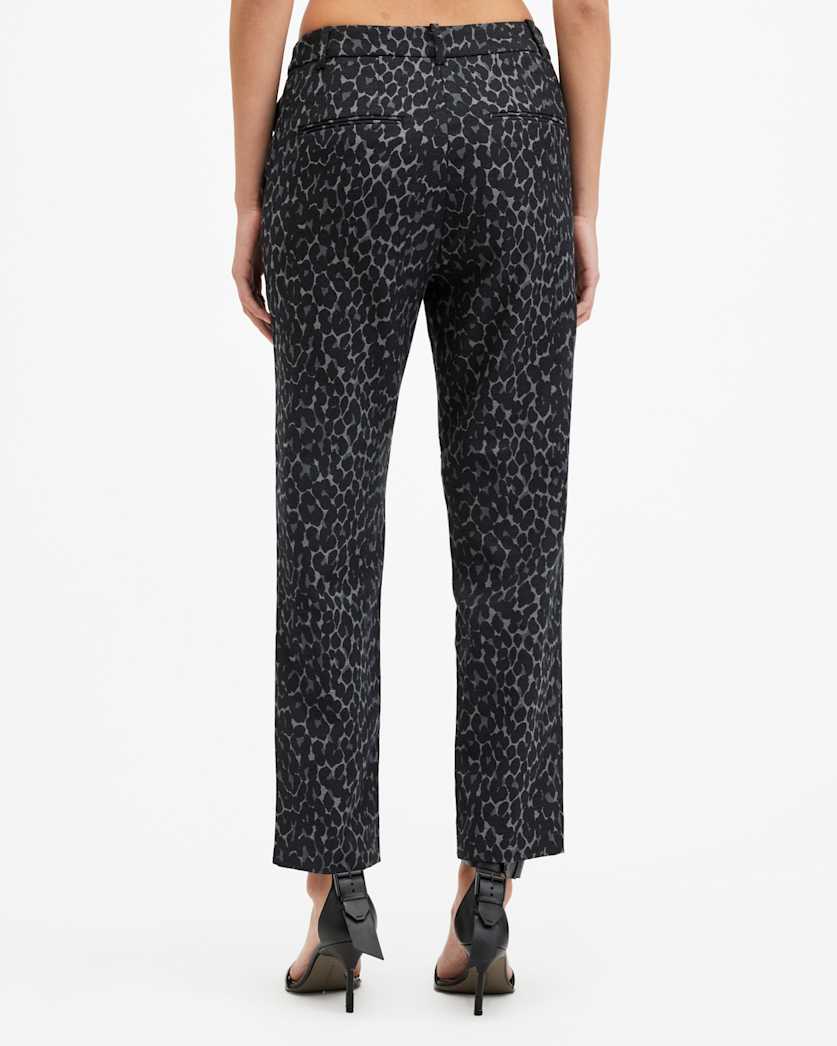 Aurora Leopard Jacquard Trousers