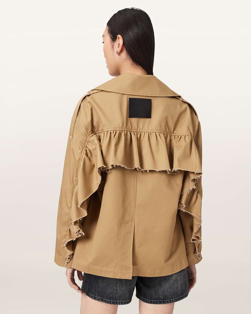 Connie Relaxed Fit Double Breasted Trench Coat