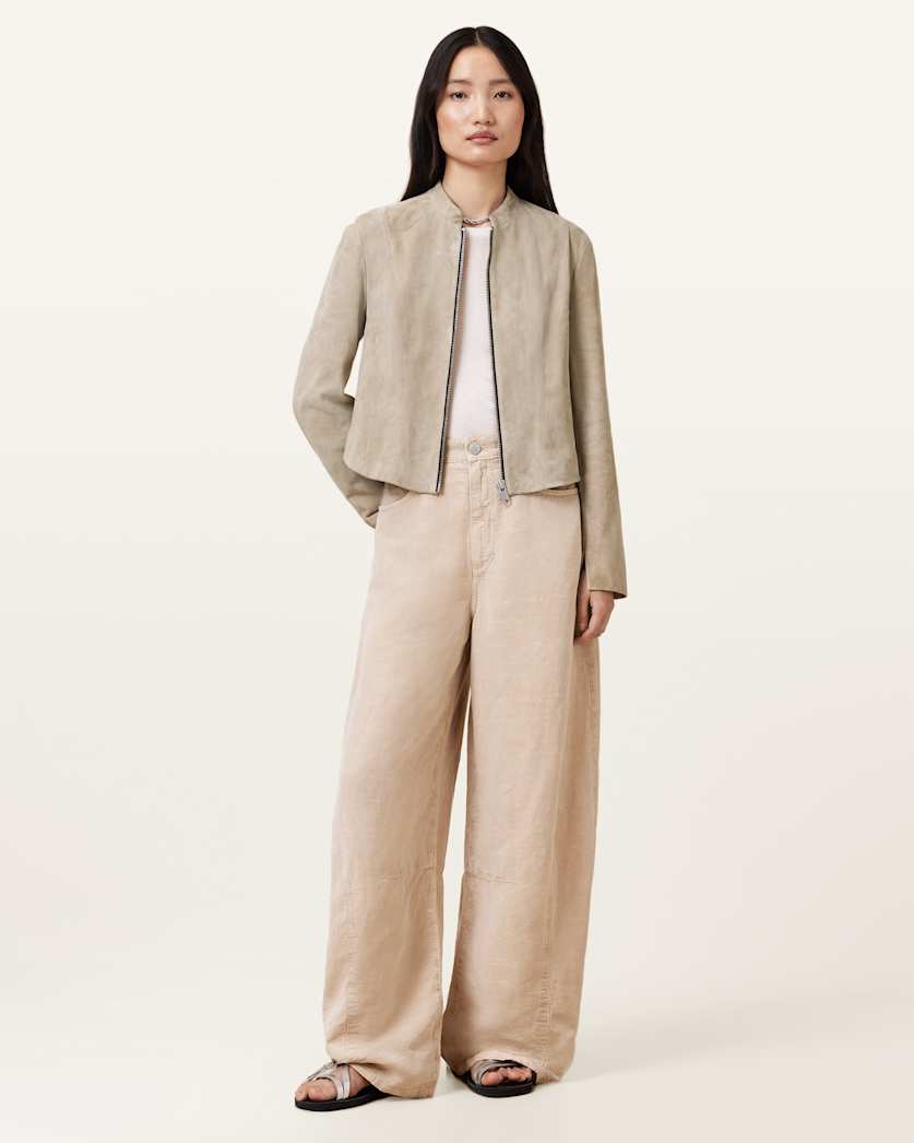 Sadler Slim Fit Suede Jacket