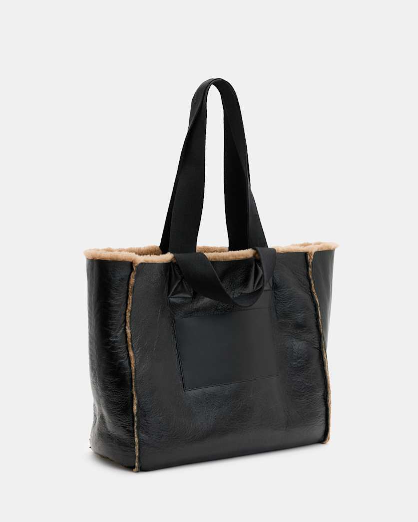 Izzy Reversible Shearling Tote Bag