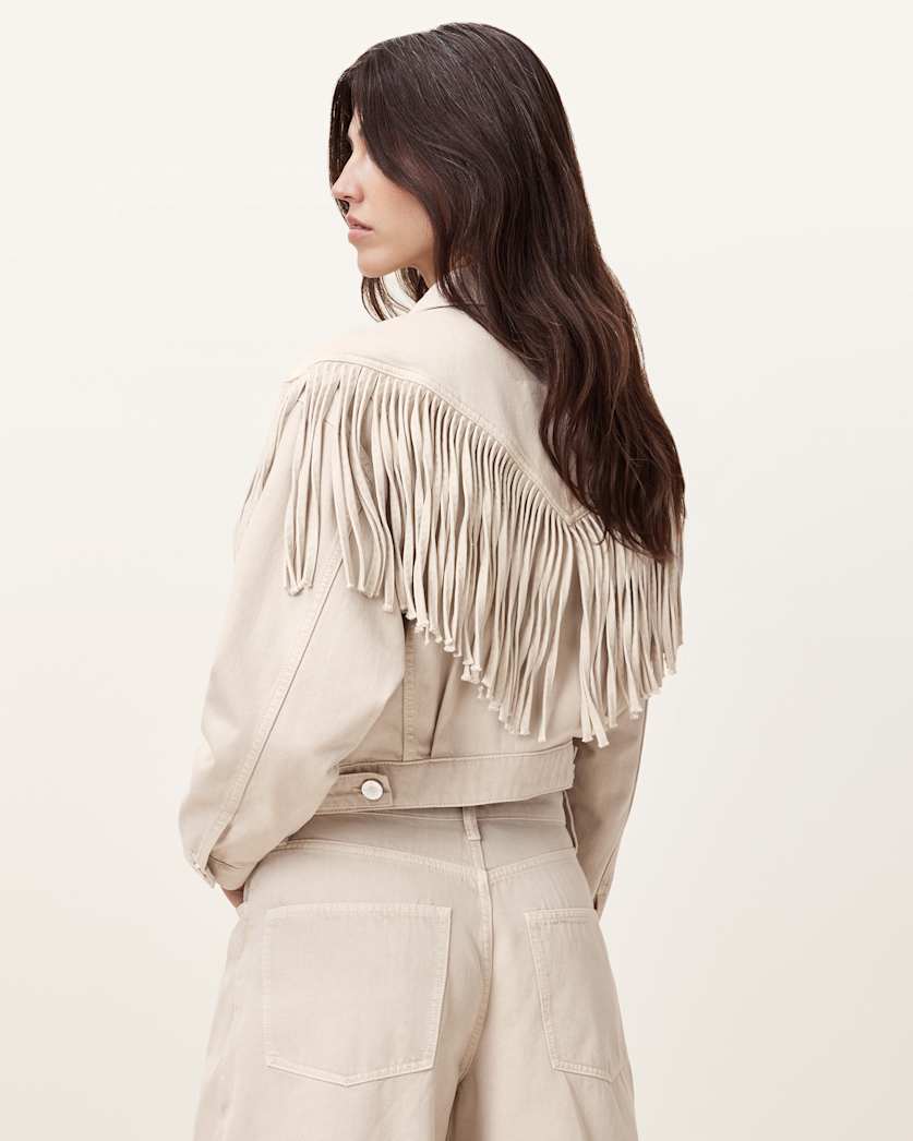 Marlene Fringed Denim Jacket