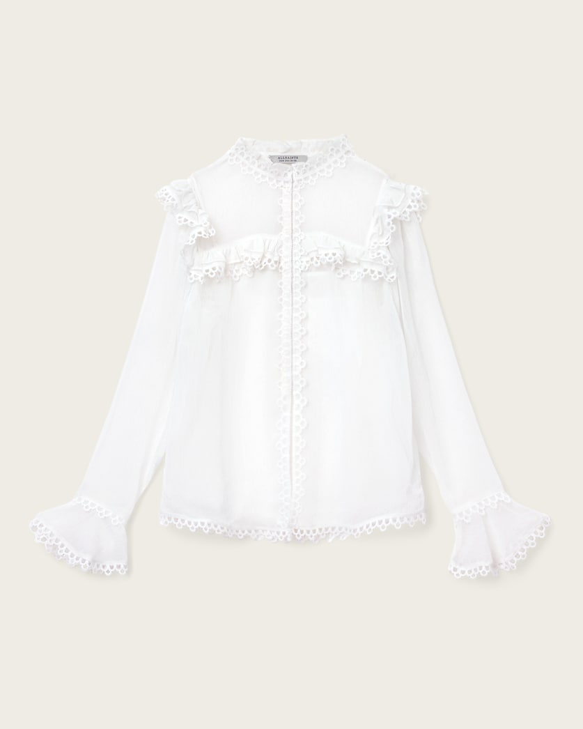 Ciara Sheer Lace Shirt