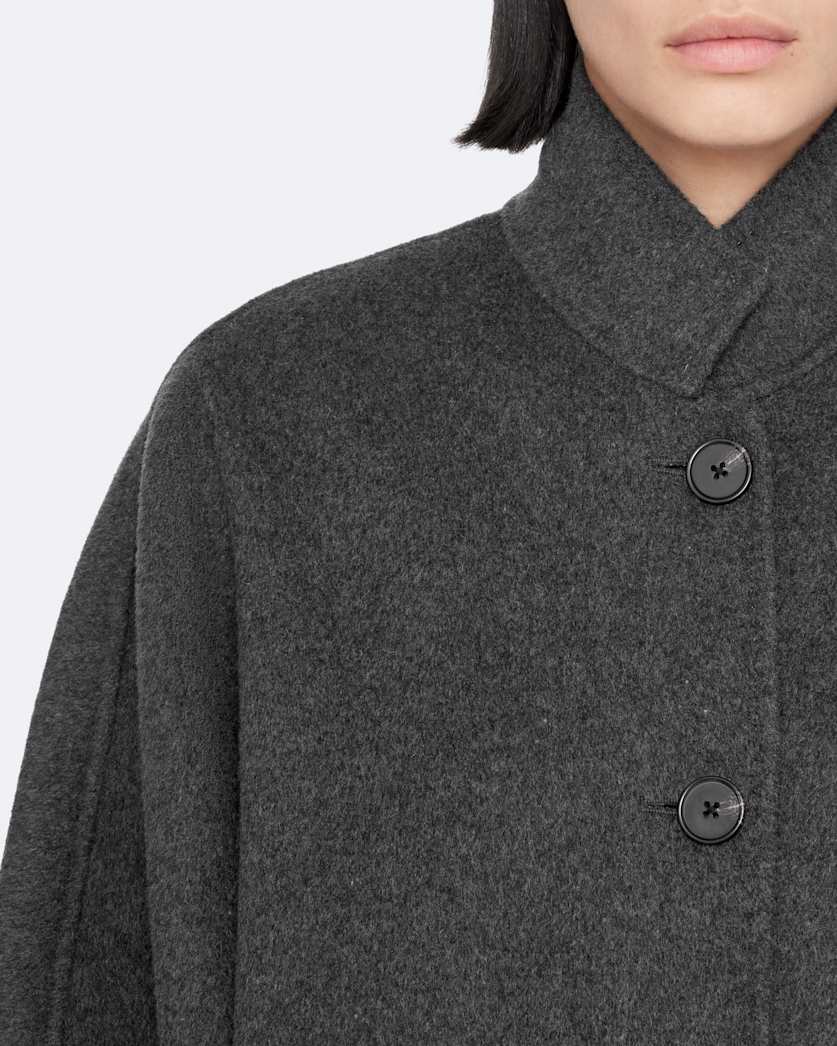 Effie Wool-Blend Cocoon Coat