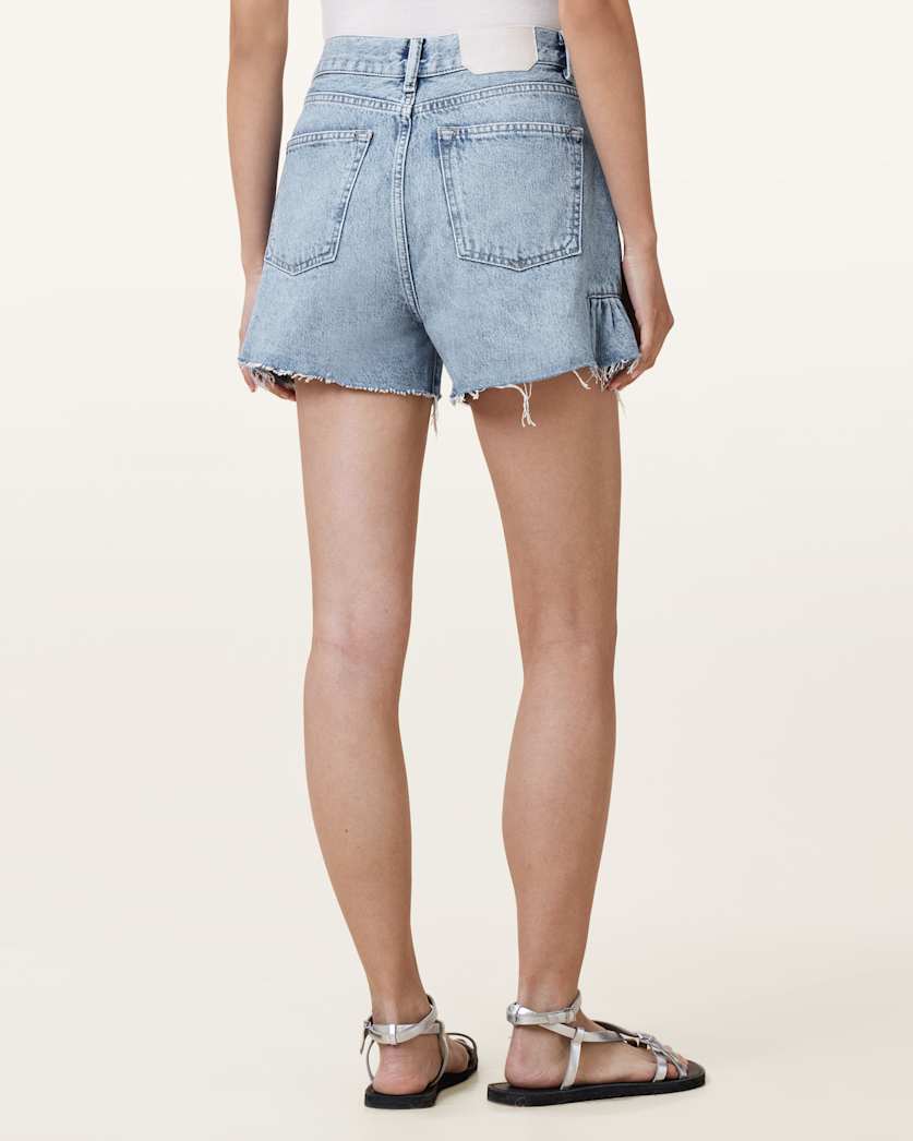 Eliana High Rise Denim Shorts