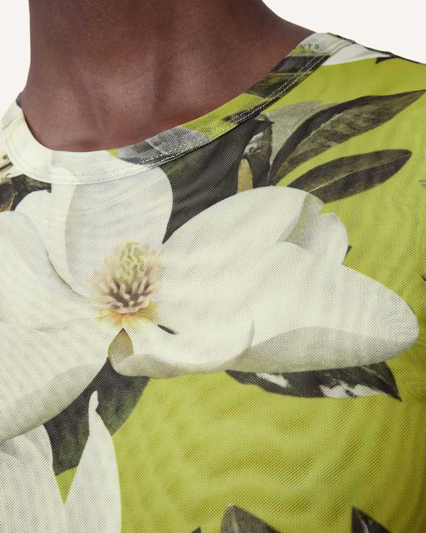 Ellie Mesh Floral Print T-Shirt