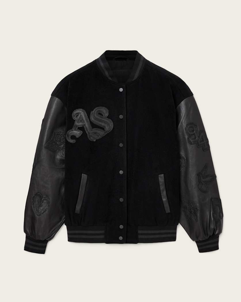 Argon Leather Varsity Leather Jacket