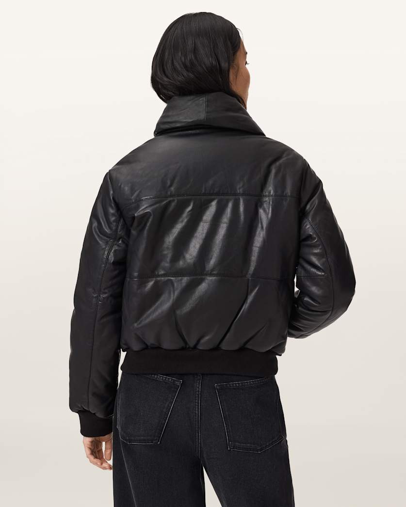 Lauren Leather Puffer Jacket