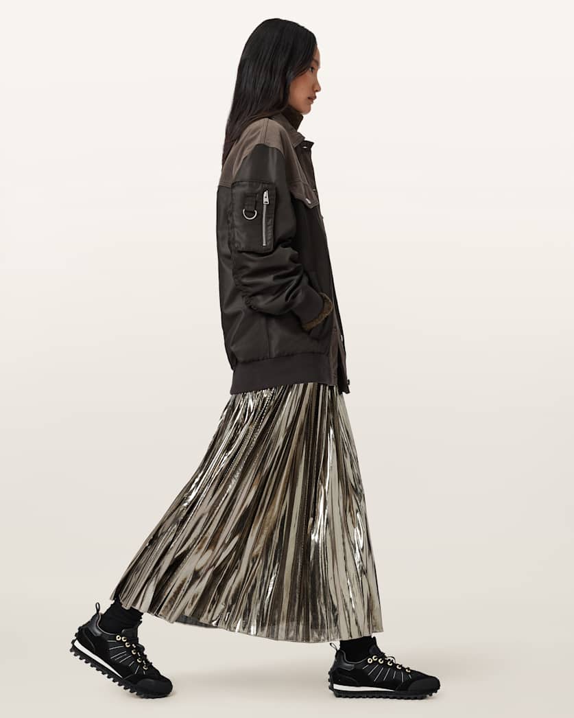 Spark 2-In-1 Pleated Maxi Dress