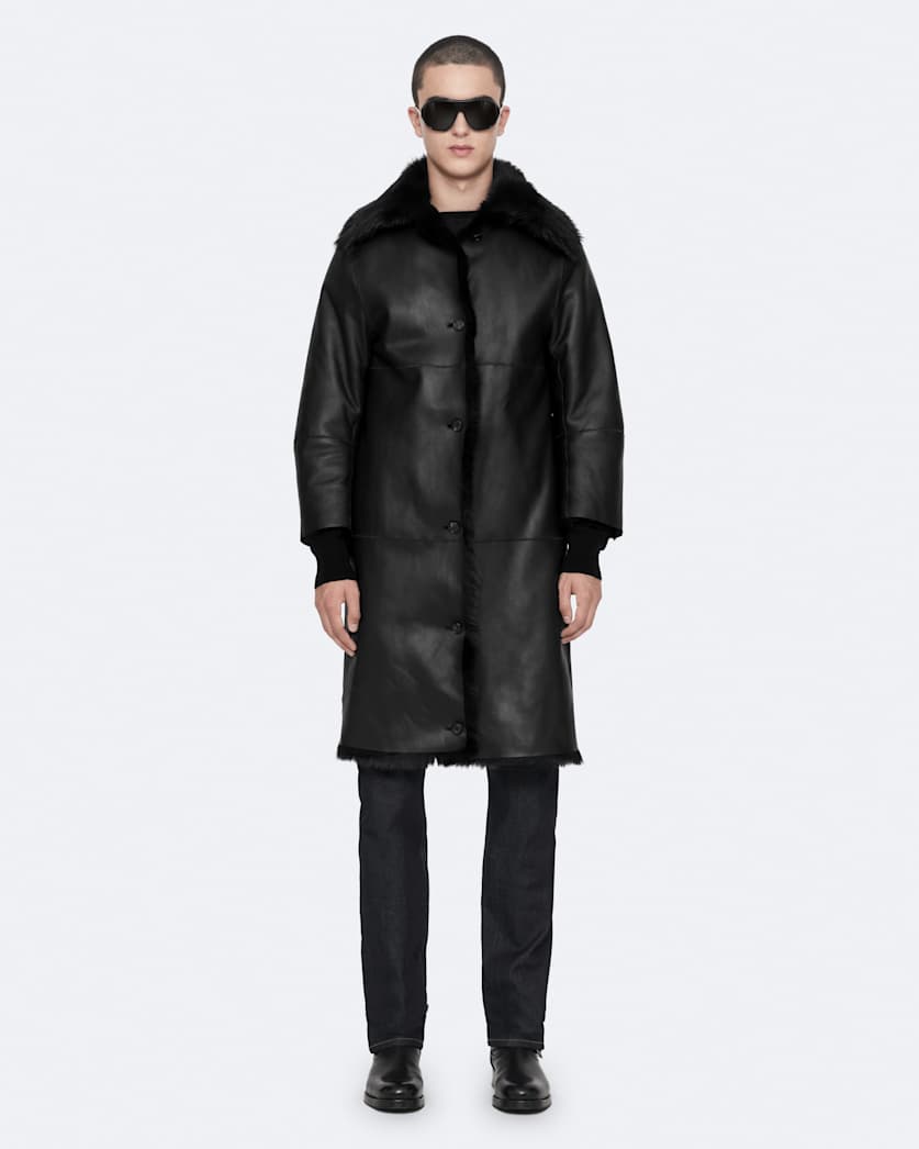 Seyka Double-Layer Shearling Coat