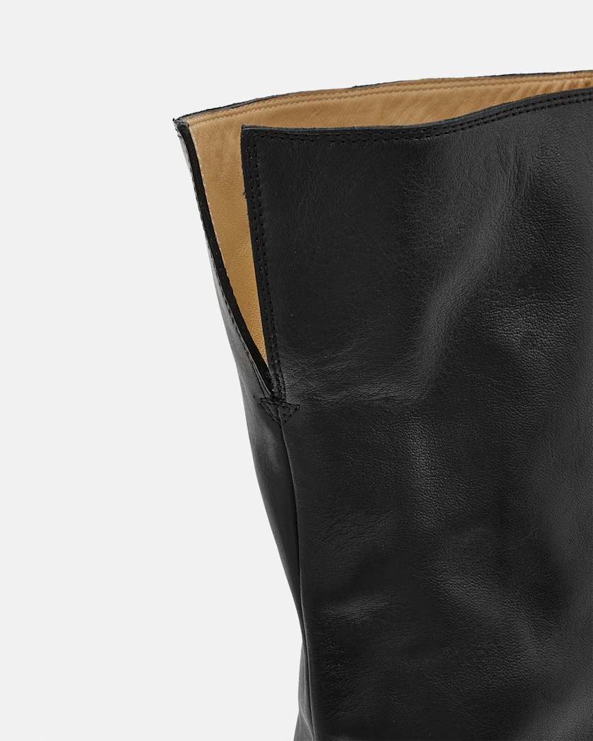 Reina Knee High Pointed Leather Boots