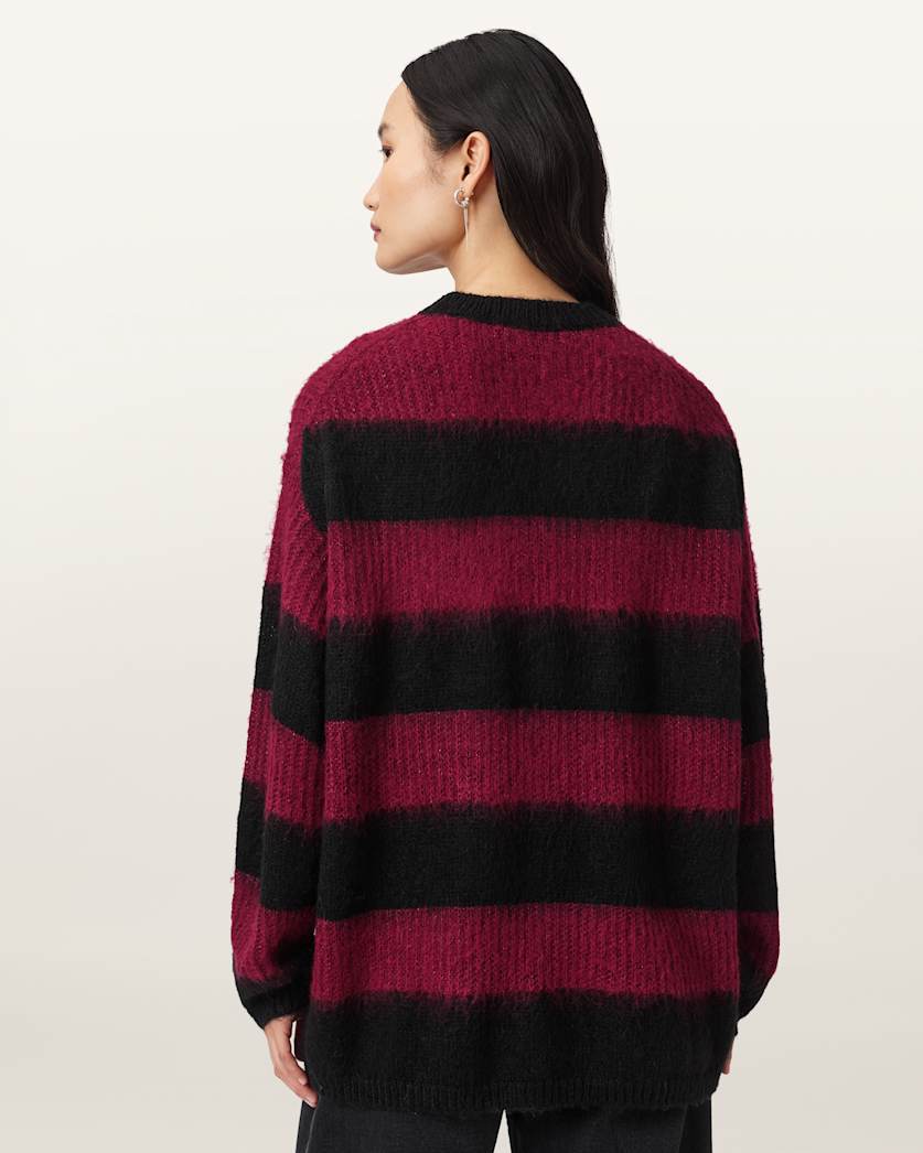 Onyx Striped Relaxed Fit Jumper
