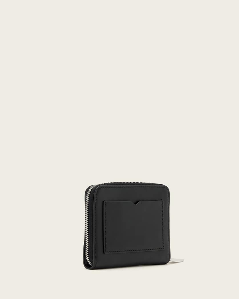 Lena Hex Zip Up Leather Wallet